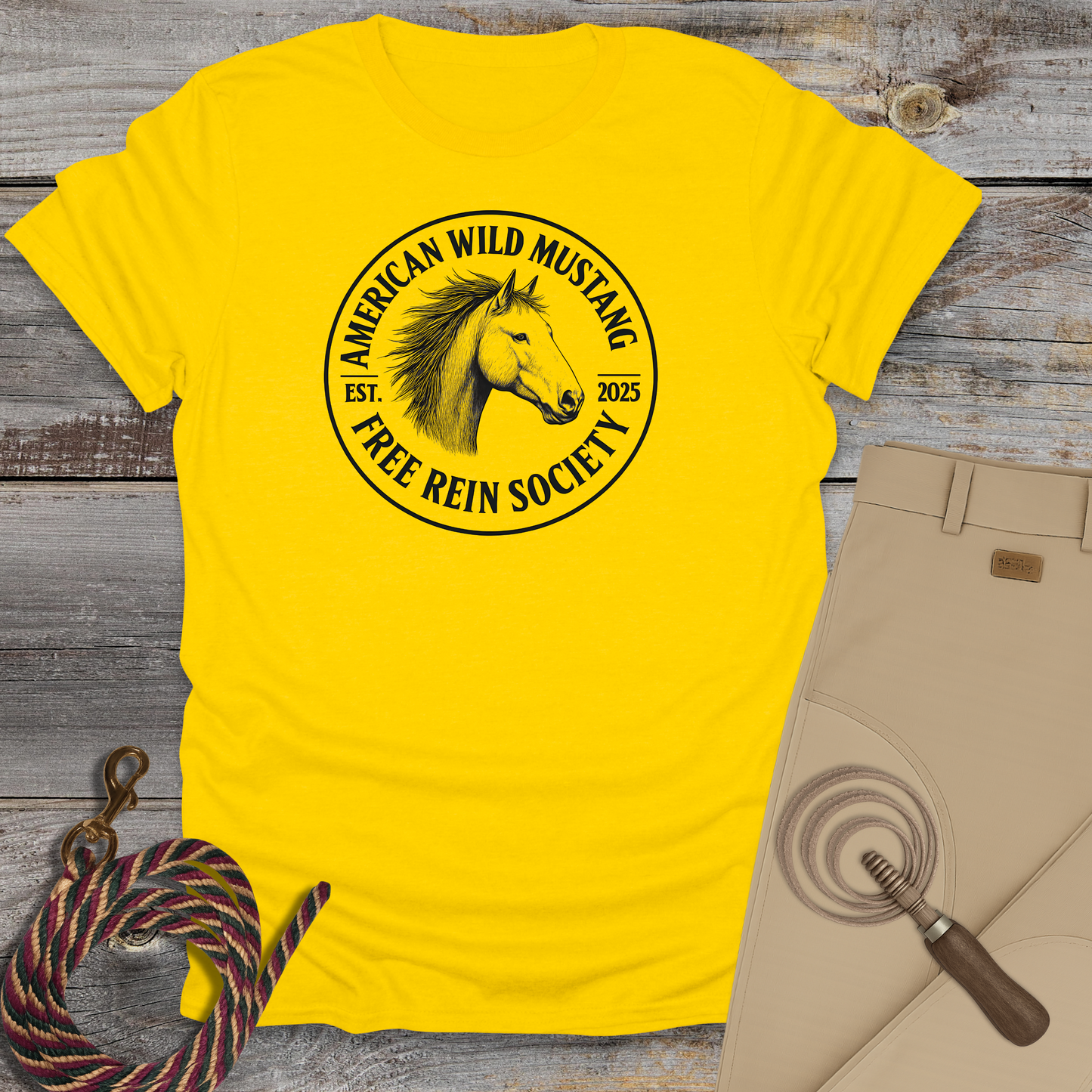 American Wild Mustang – Free Rein Society T-Shirt