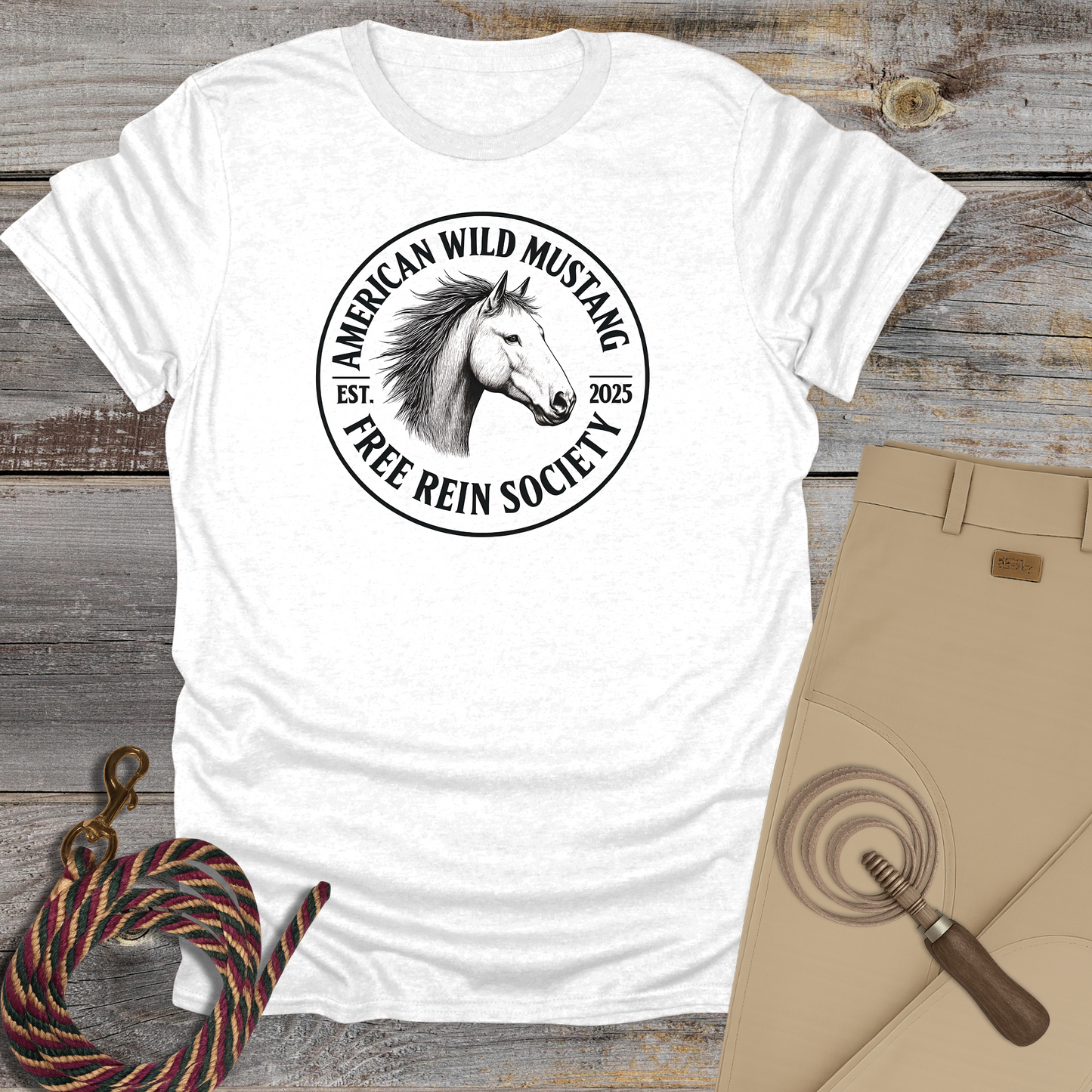 American Wild Mustang – Free Rein Society T-Shirt