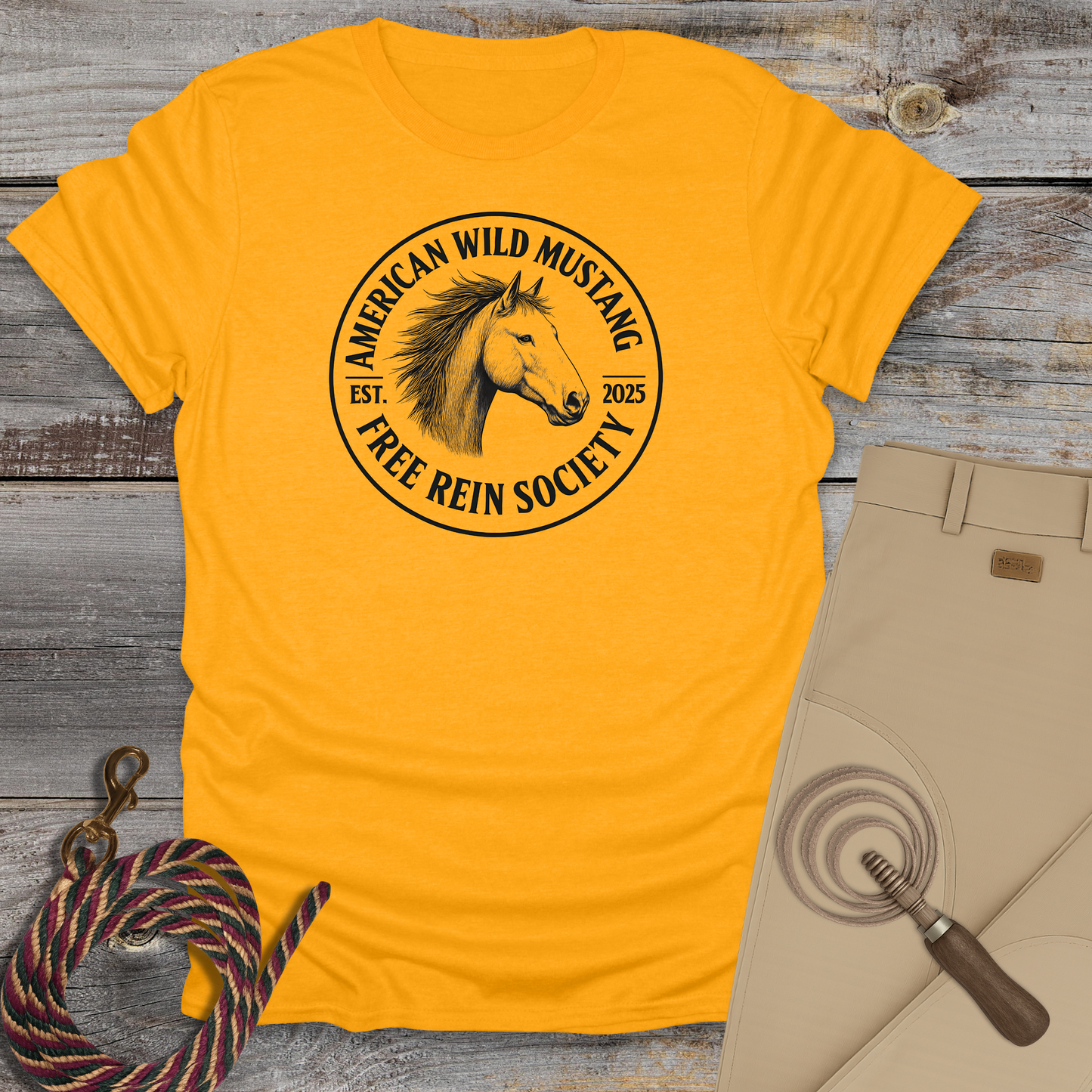 American Wild Mustang – Free Rein Society T-Shirt