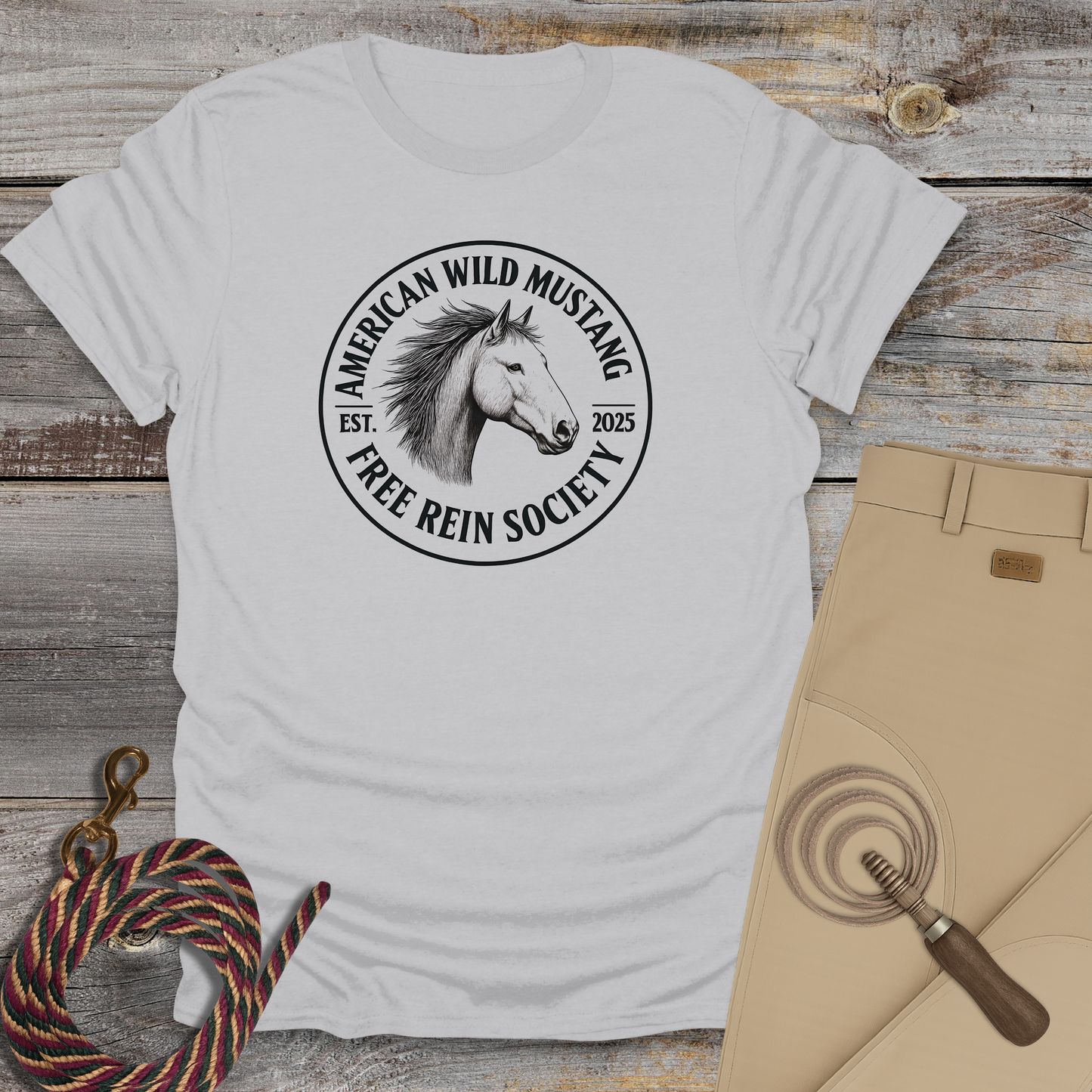American Wild Mustang – Free Rein Society T-Shirt