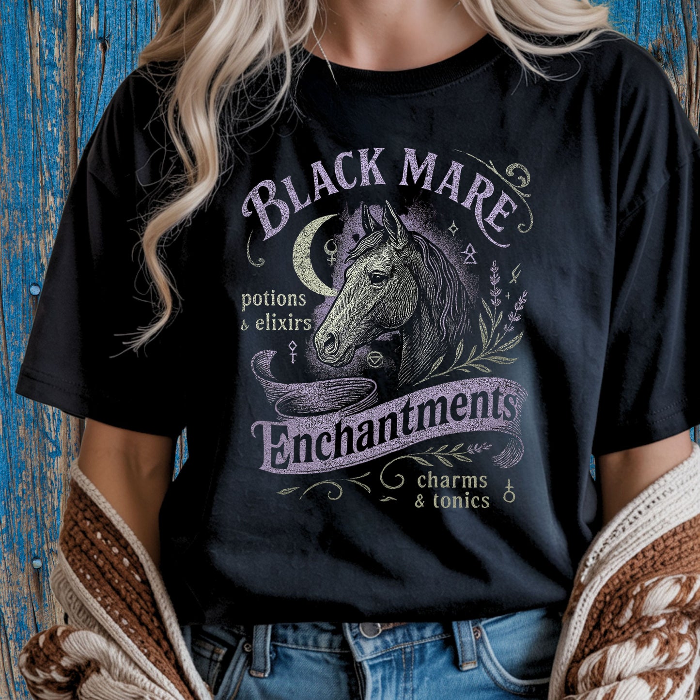Black Mare Enchantments T-Shirt