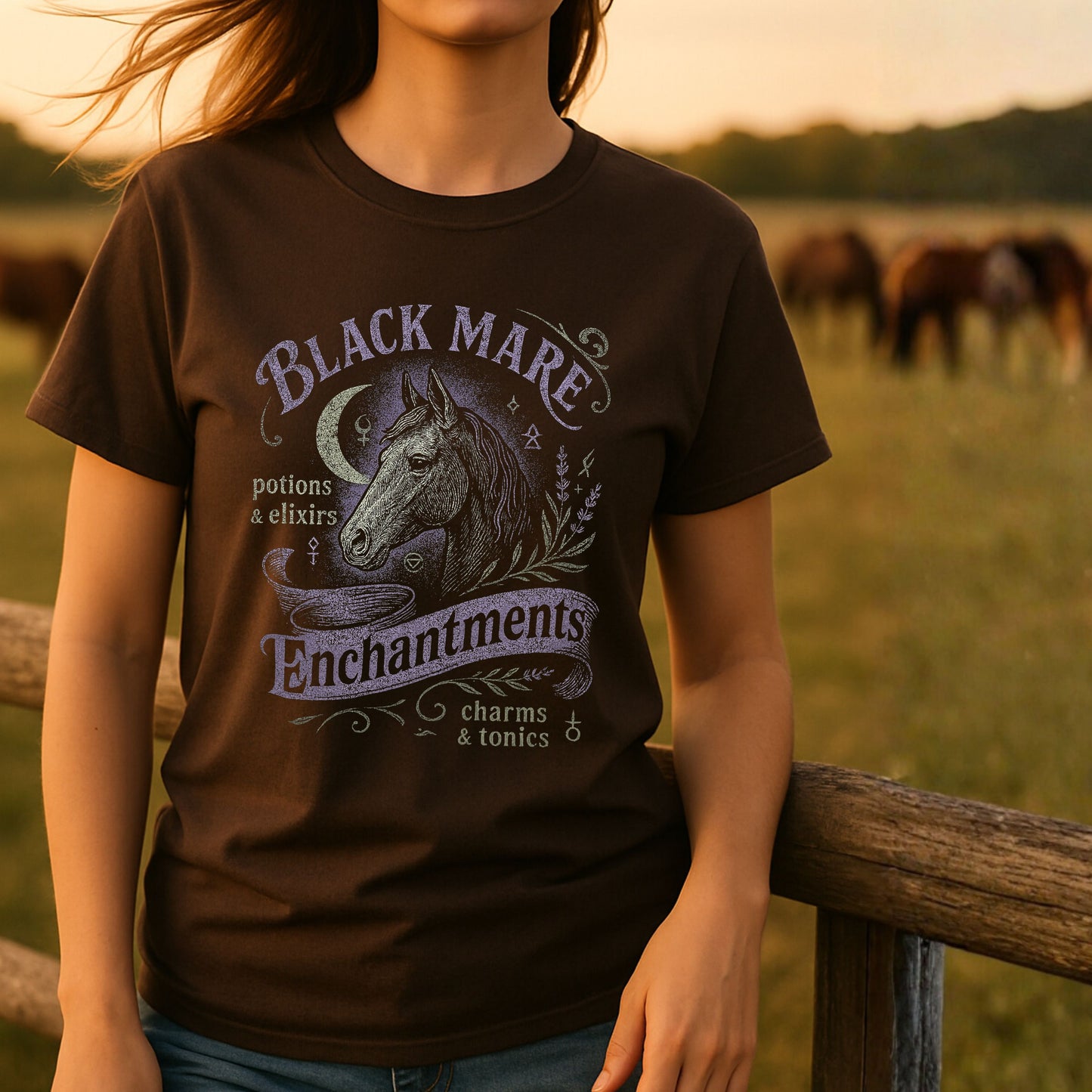 Black Mare Enchantments T-Shirt
