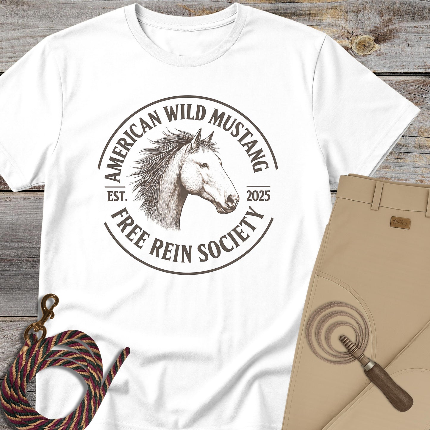 American Wild Mustang – Free Rein Society T-Shirt