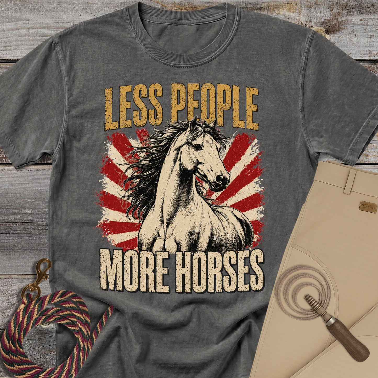 Less People More Horses T-Shirt