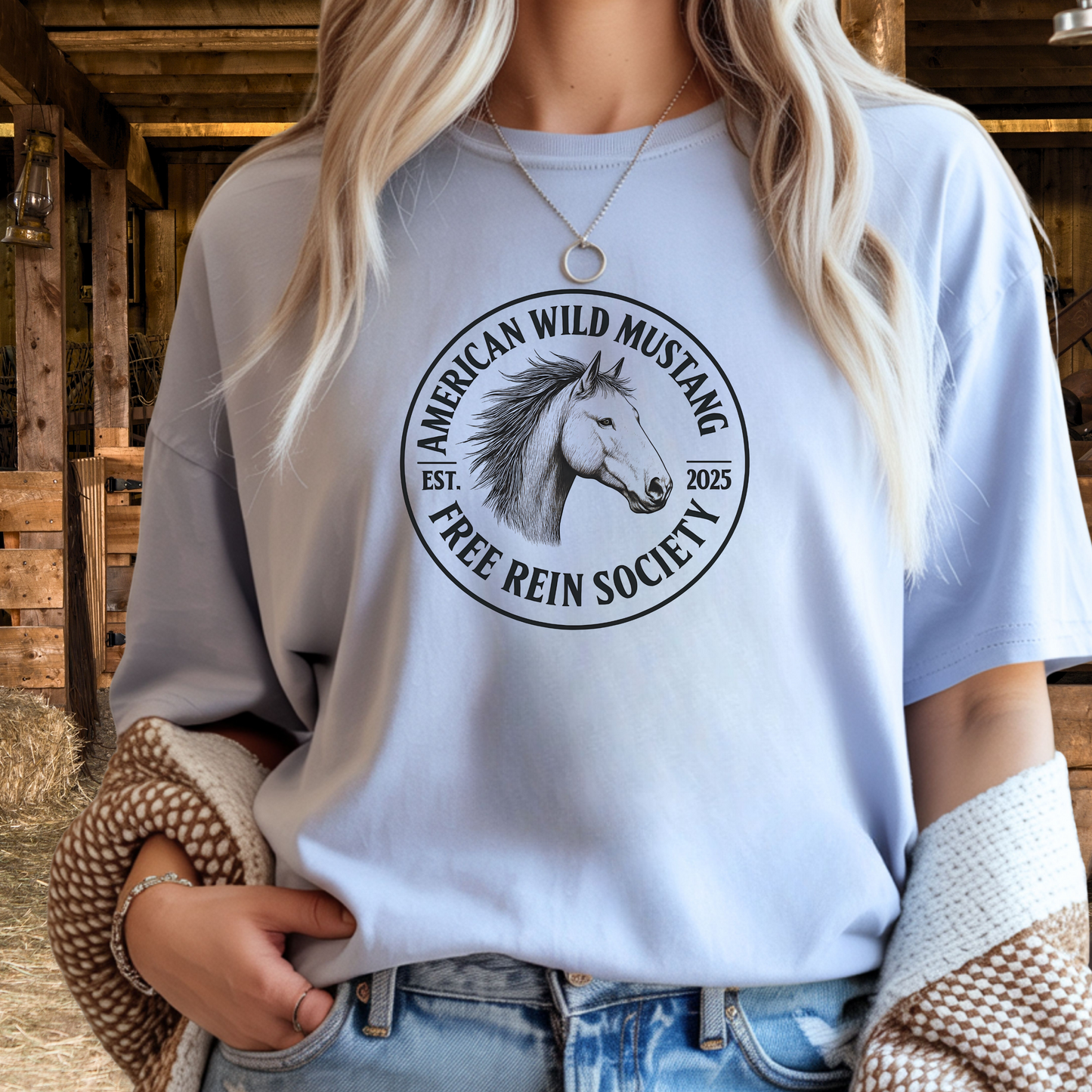American Wild Mustang – Free Rein Society T-Shirt