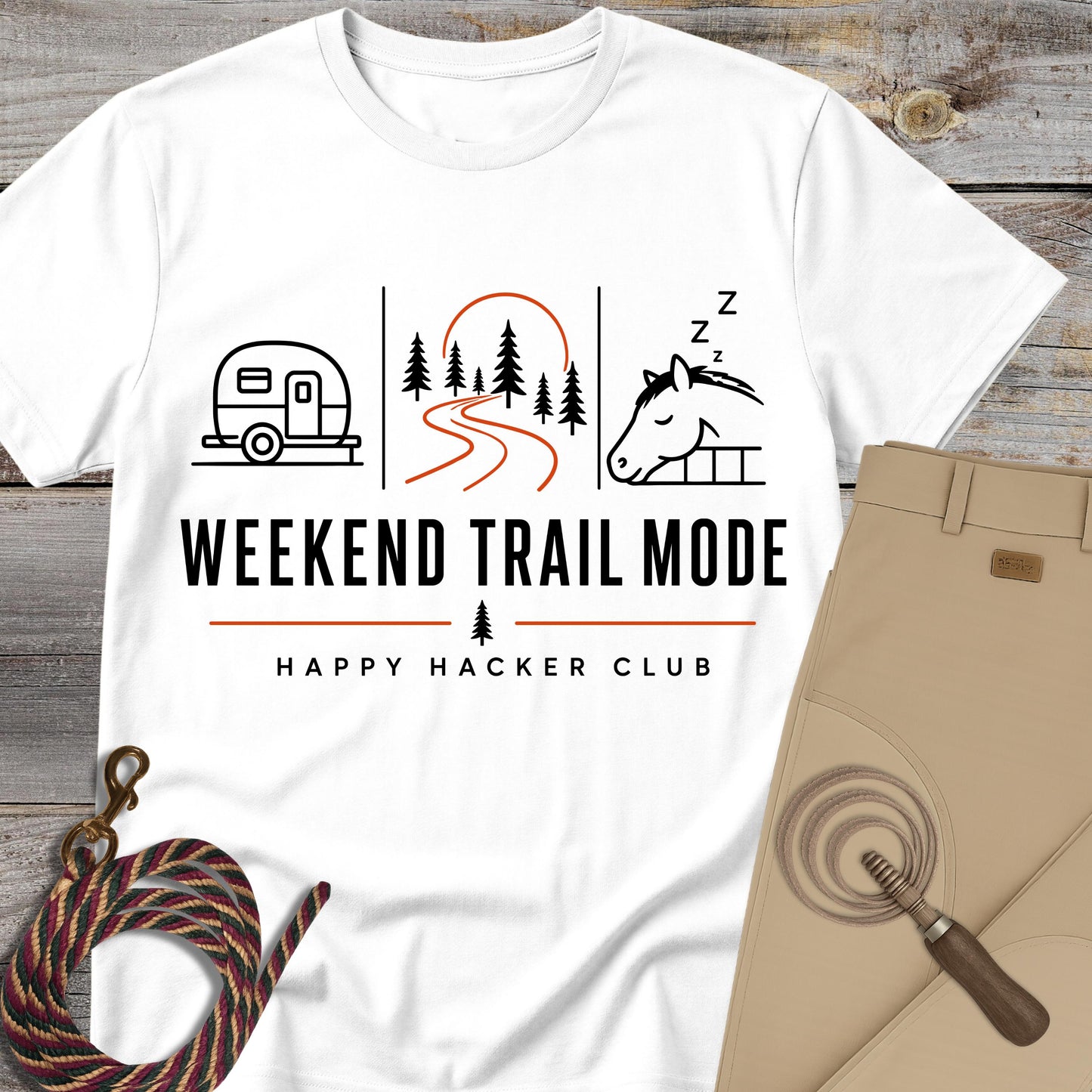Weekend Trail Mode – Happy Hacker Club T-Shirt