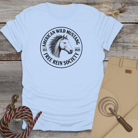 American Wild Mustang – Free Rein Society T-Shirt