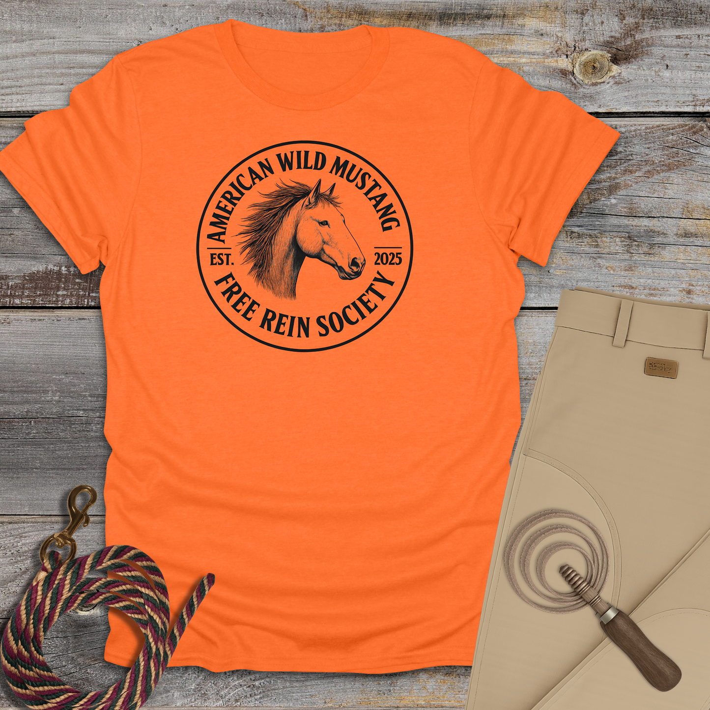 American Wild Mustang – Free Rein Society T-Shirt