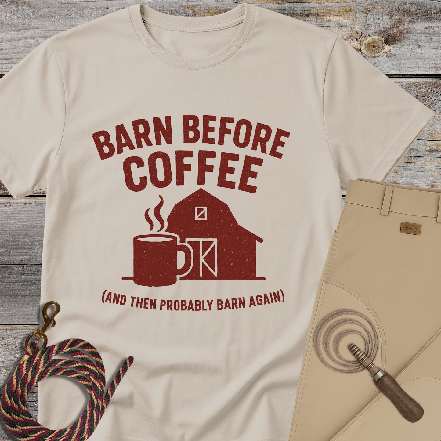 Barn Before Coffee T-Shirt