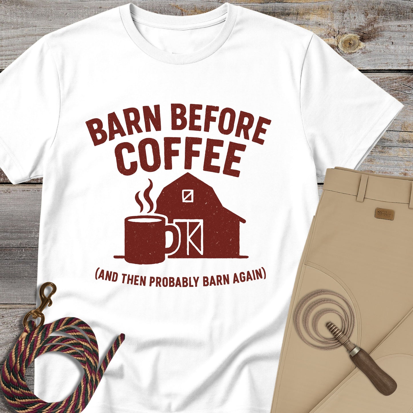 Barn Before Coffee T-Shirt