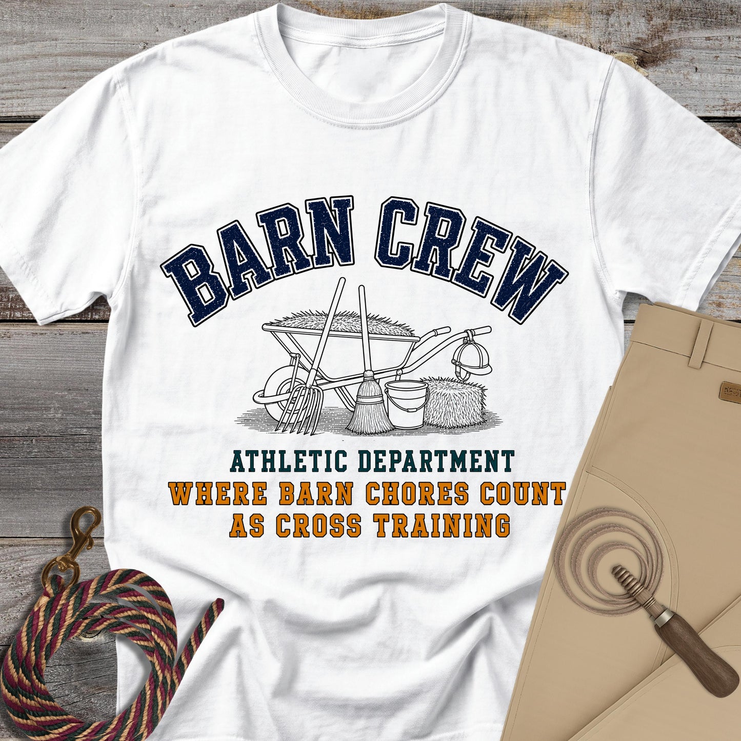 Barn Crew Athletic T-Shirt