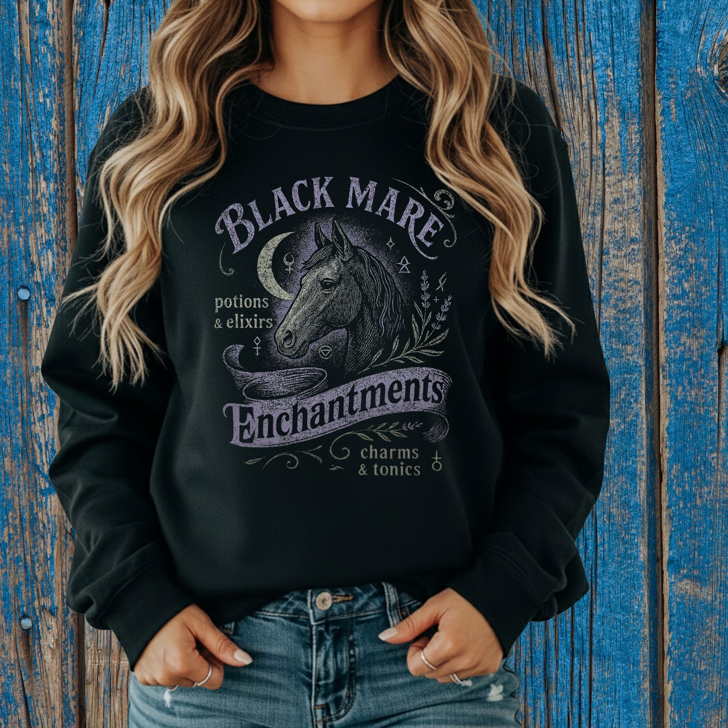 Black Mare Enchantments Sweatshirt
