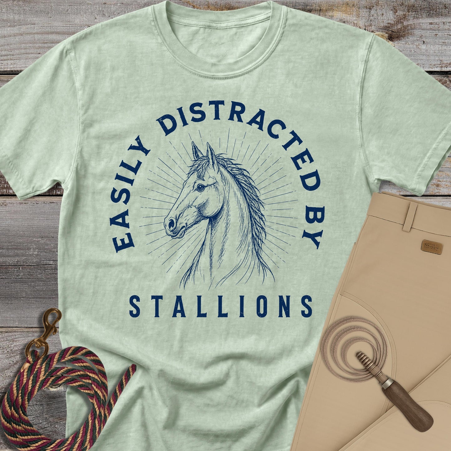 Easily Distracted by Stallions T-Shirt