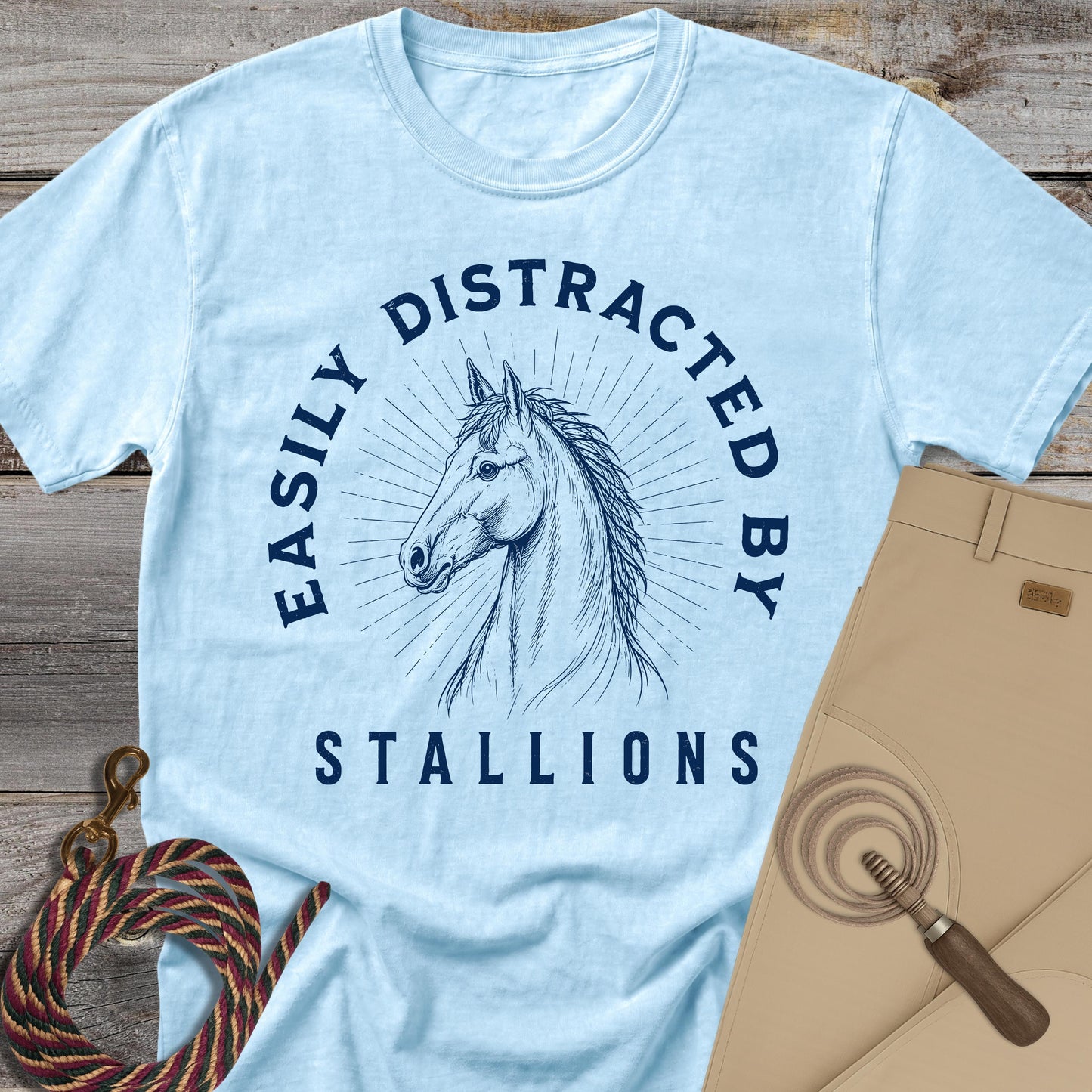 Easily Distracted by Stallions T-Shirt