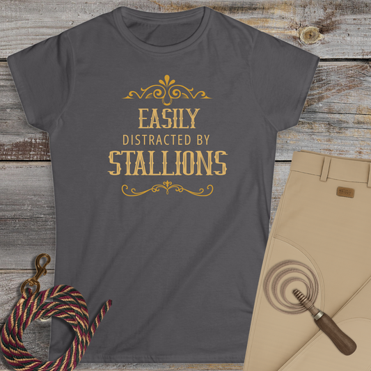 Easily Distracted by Stallions T-Shirt