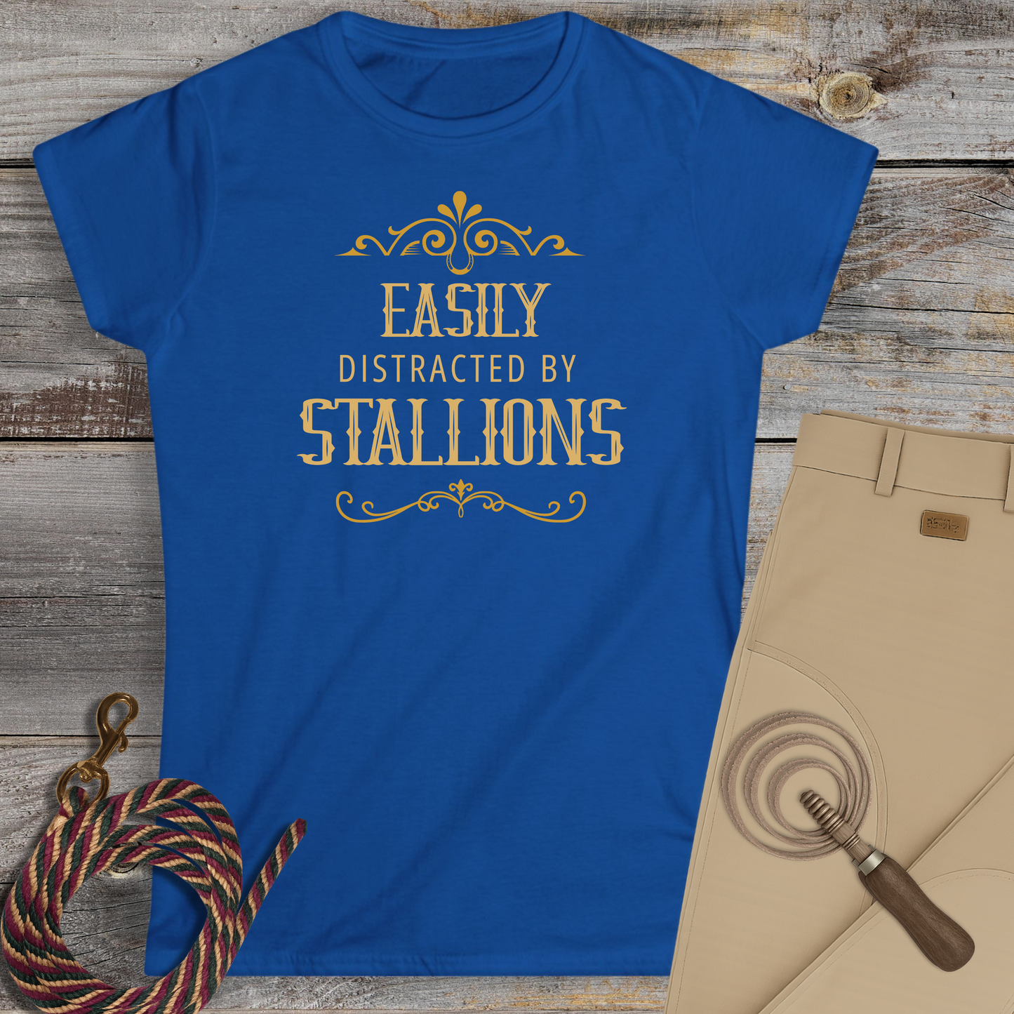 Easily Distracted by Stallions T-Shirt
