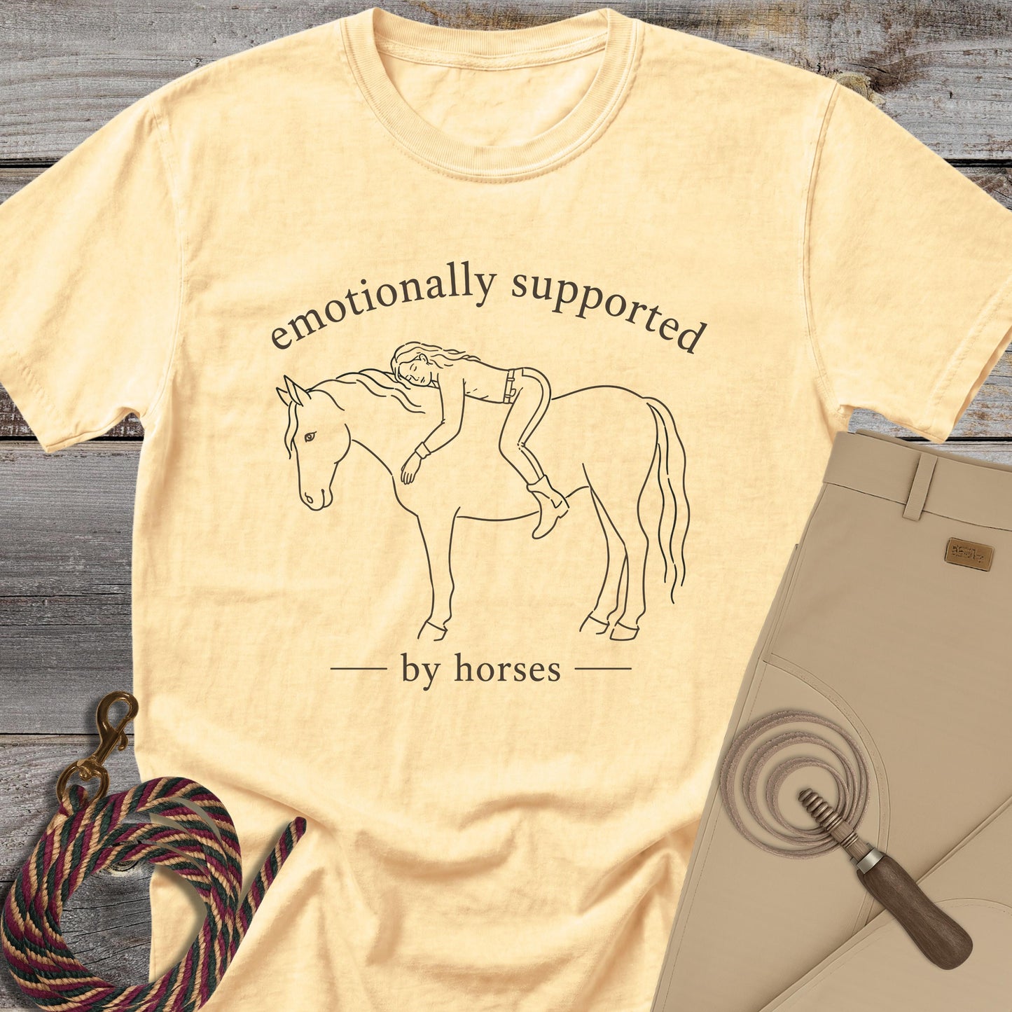 Emotionally Supported by Horses T-Shirt