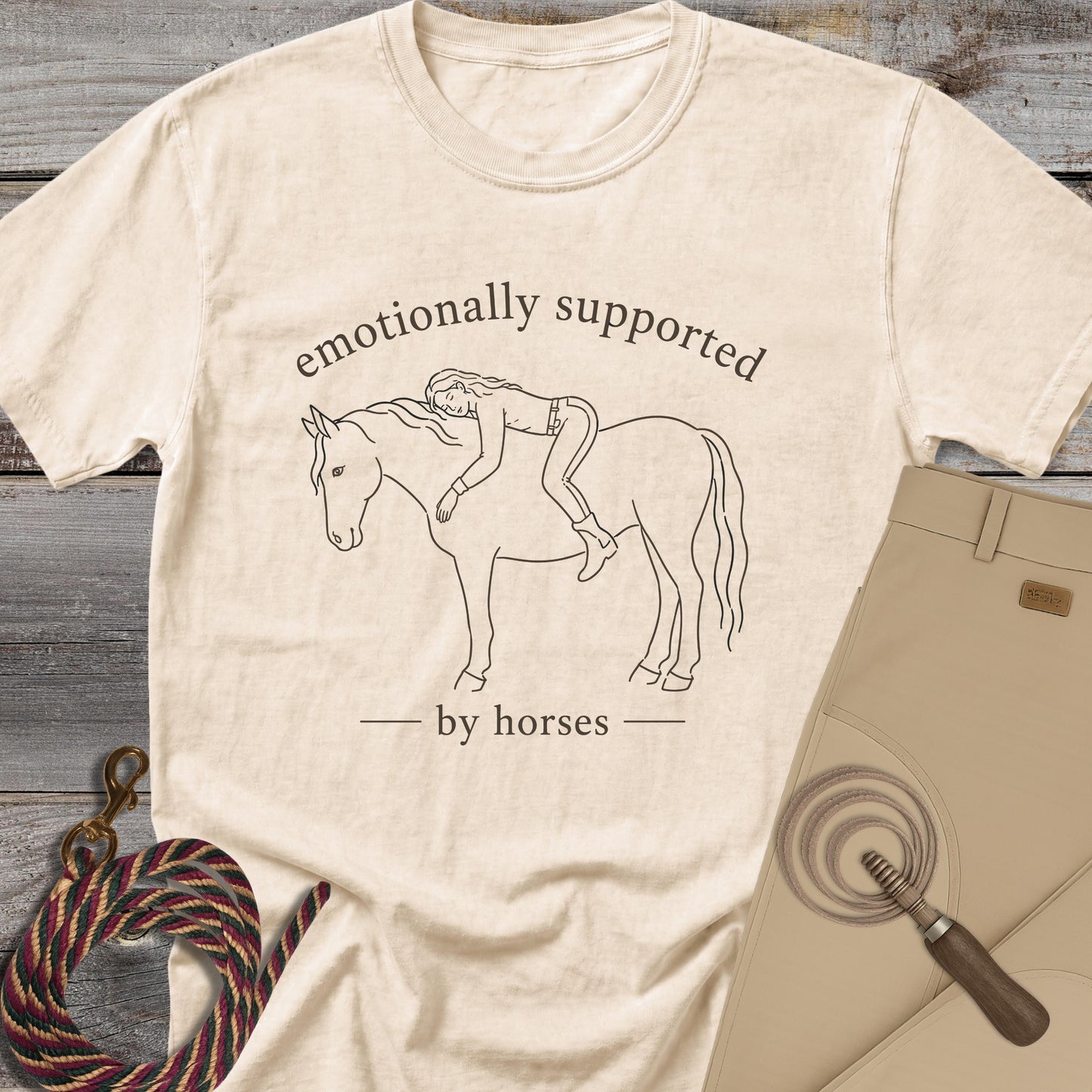 Emotionally Supported by Horses T-Shirt