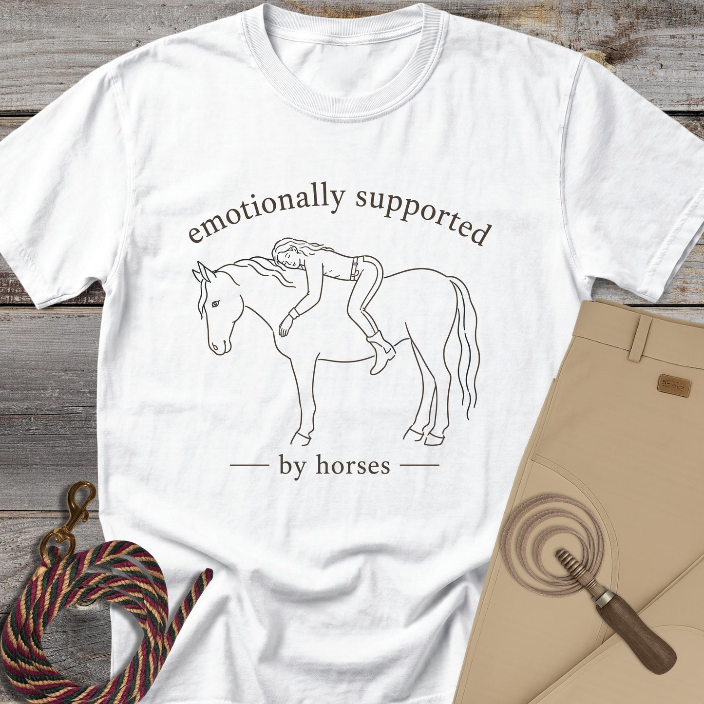 Emotionally Supported by Horses T-Shirt