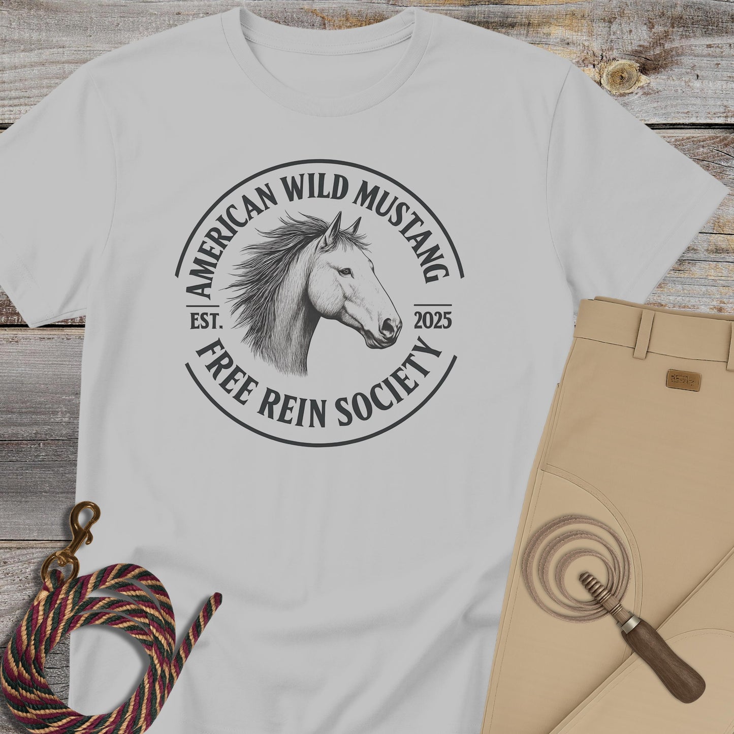 American Wild Mustang – Free Rein Society T-Shirt