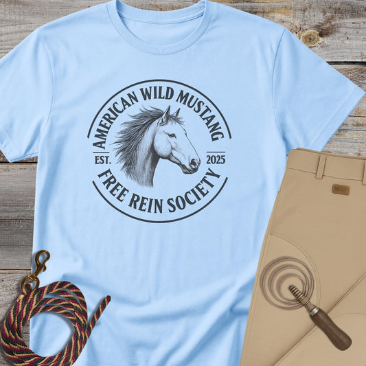 American Wild Mustang – Free Rein Society T-Shirt