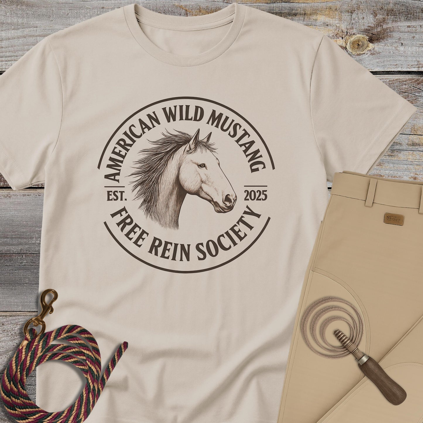 American Wild Mustang – Free Rein Society T-Shirt