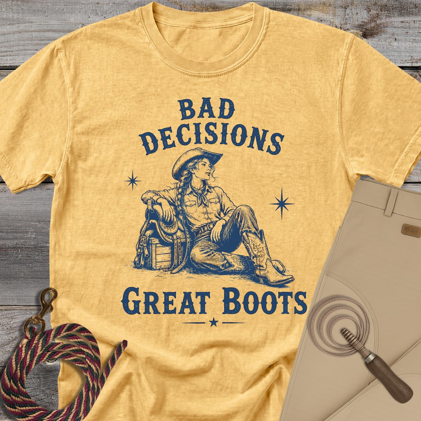 Bad Decisions Great Boots T-Shirt