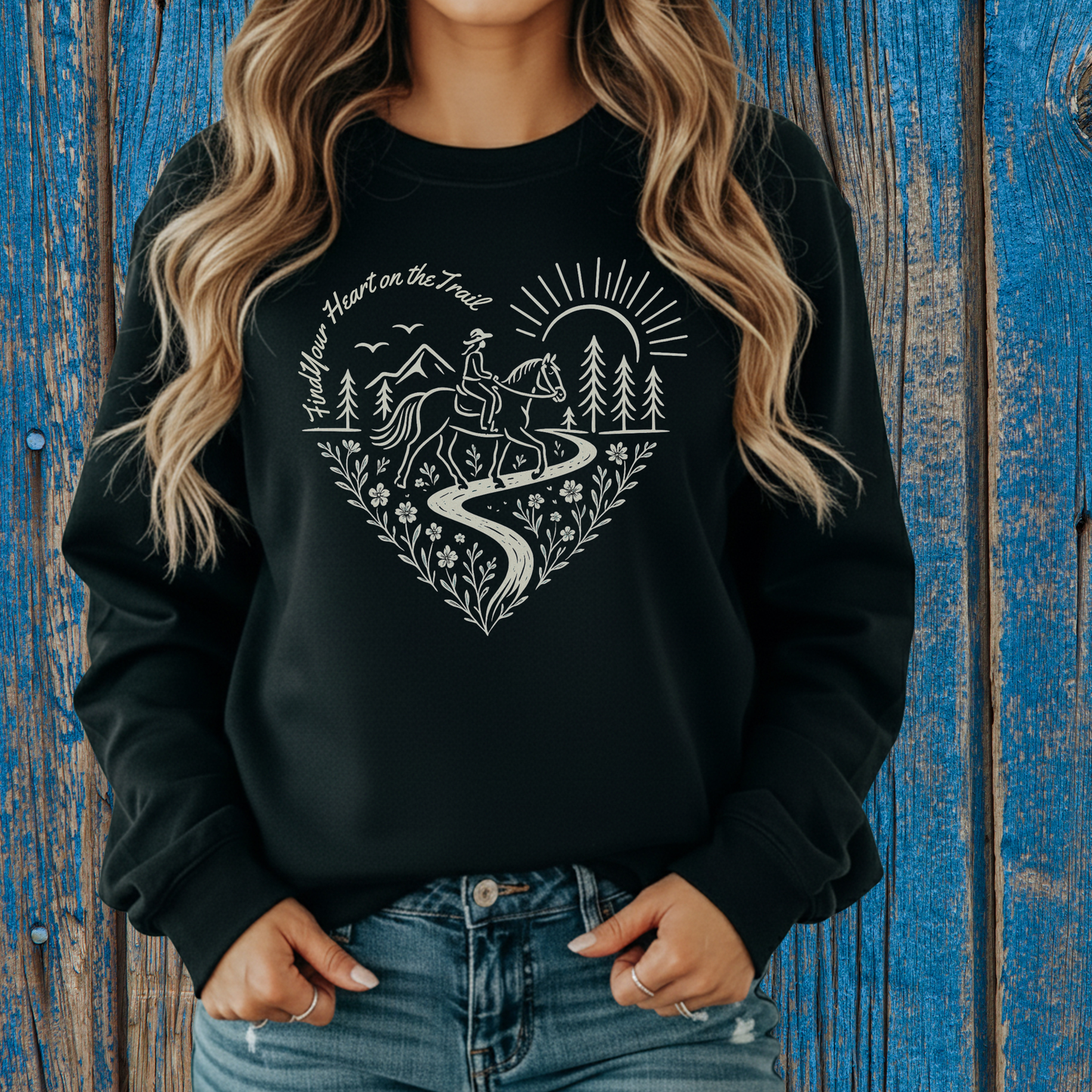 Find Your Heart on the Trail Sweatshirt