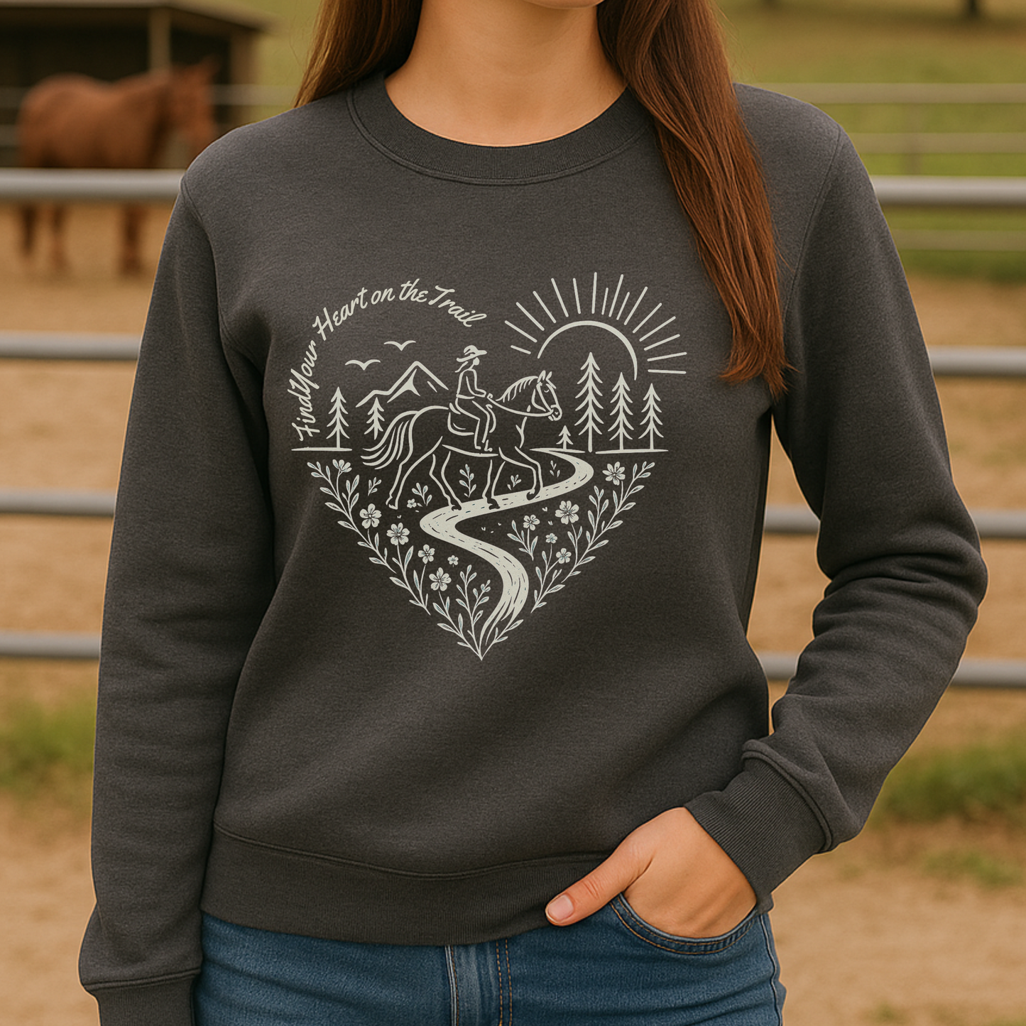 Find Your Heart on the Trail Sweatshirt