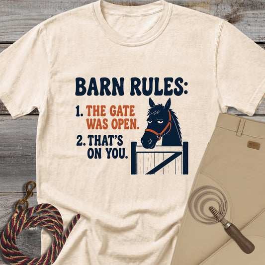 Horse Barn Rules T-Shirt