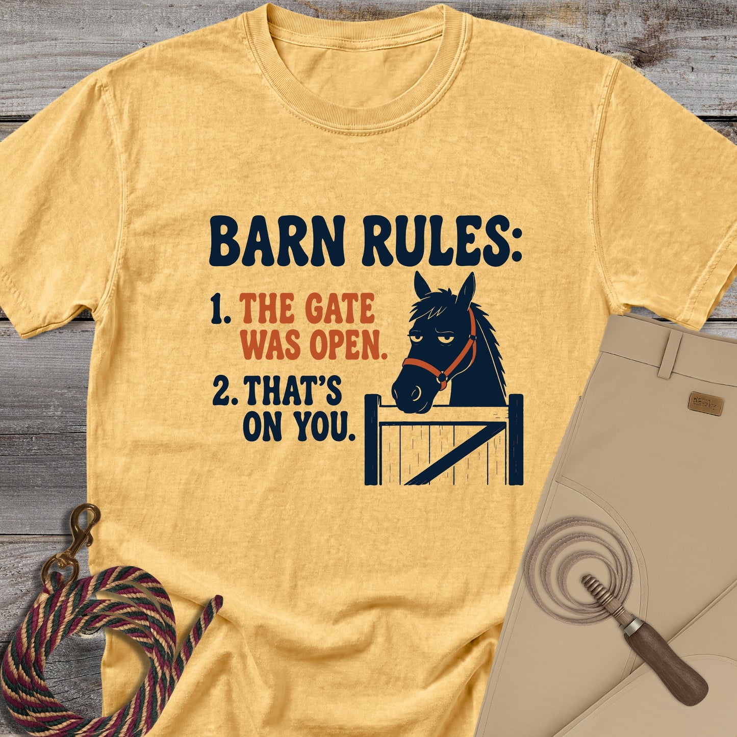 Horse Barn Rules T-Shirt