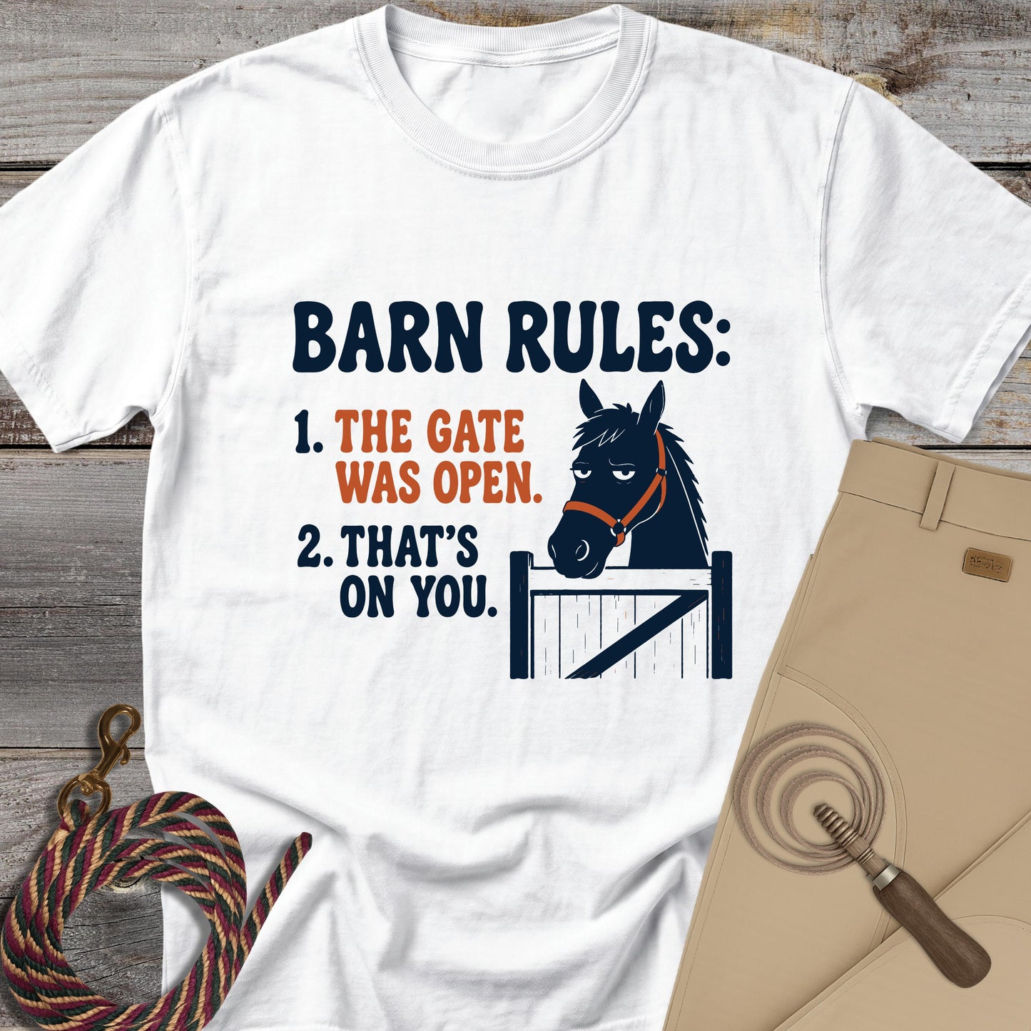 Horse Barn Rules T-Shirt