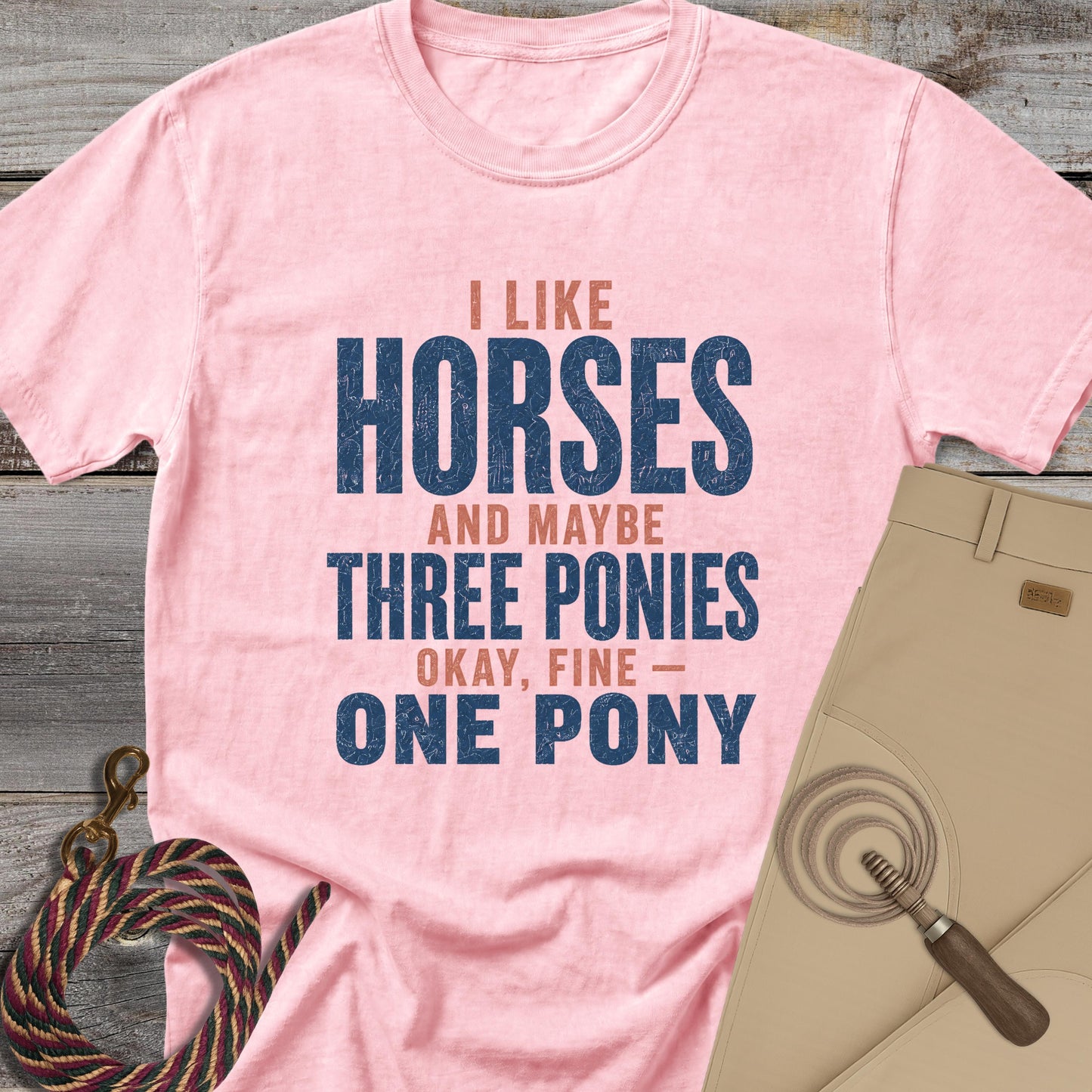 I Like Horses and Three Ponies T-Shirt