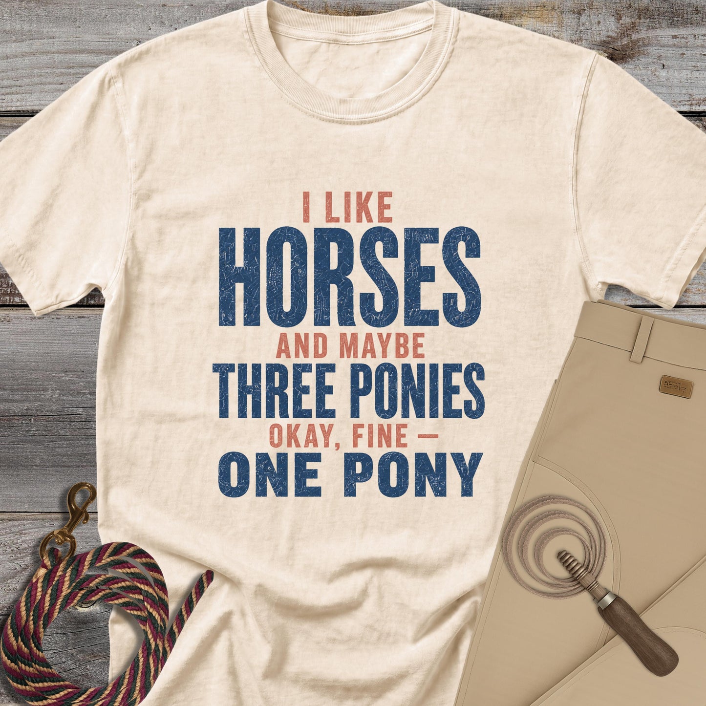 I Like Horses and Three Ponies T-Shirt