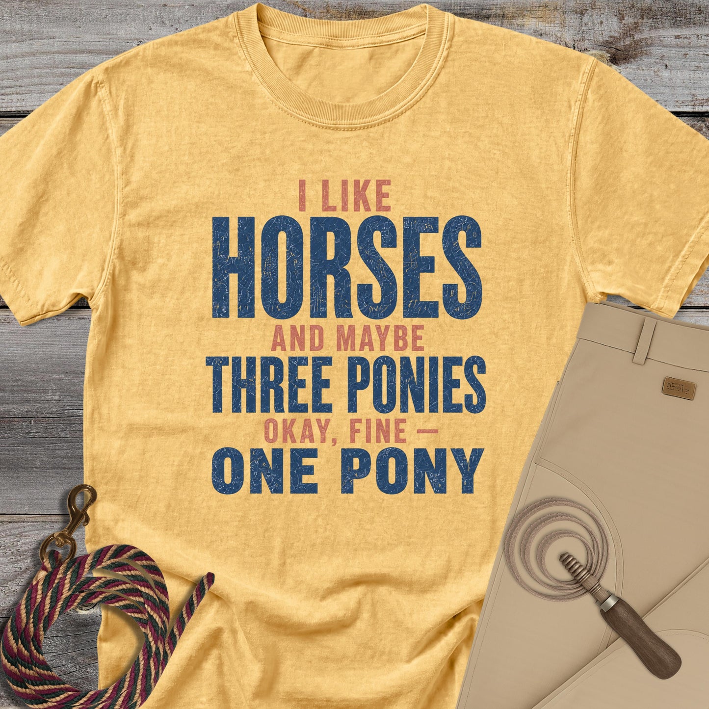 I Like Horses and Three Ponies T-Shirt