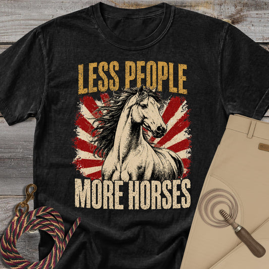 Less People More Horses T-Shirt