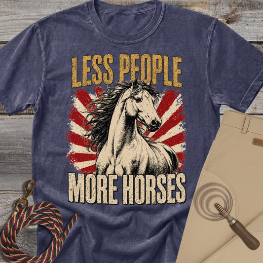 Less People More Horses T-Shirt