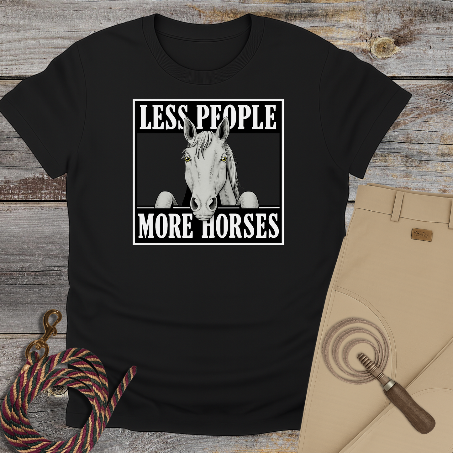 Less People More Horses T-Shirt