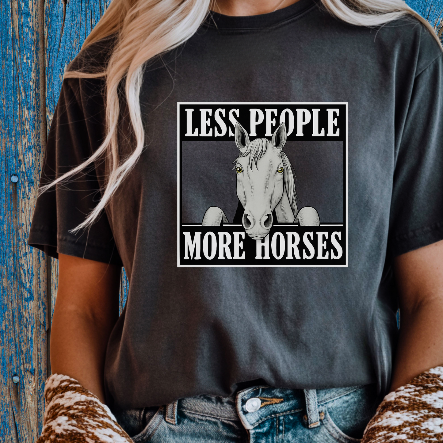 Less People More Horses T-Shirt