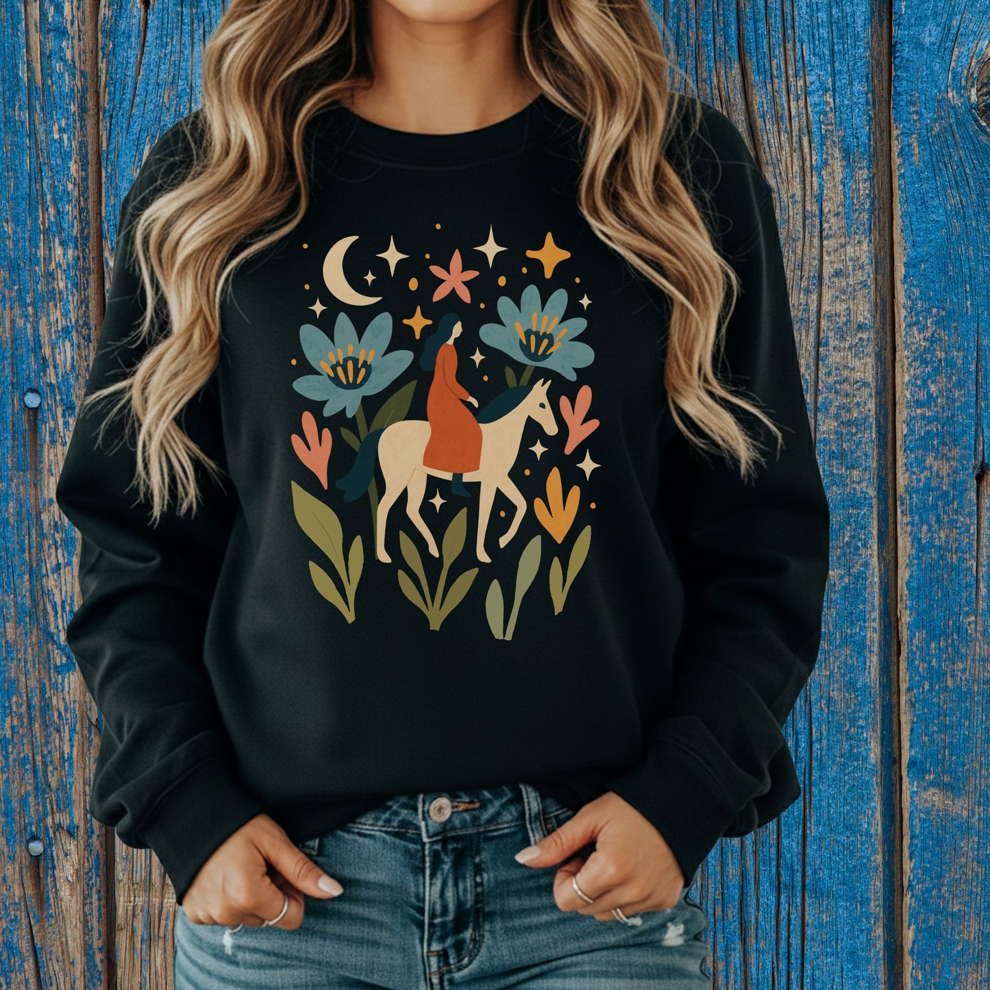 Night Garden Rider Sweatshirt