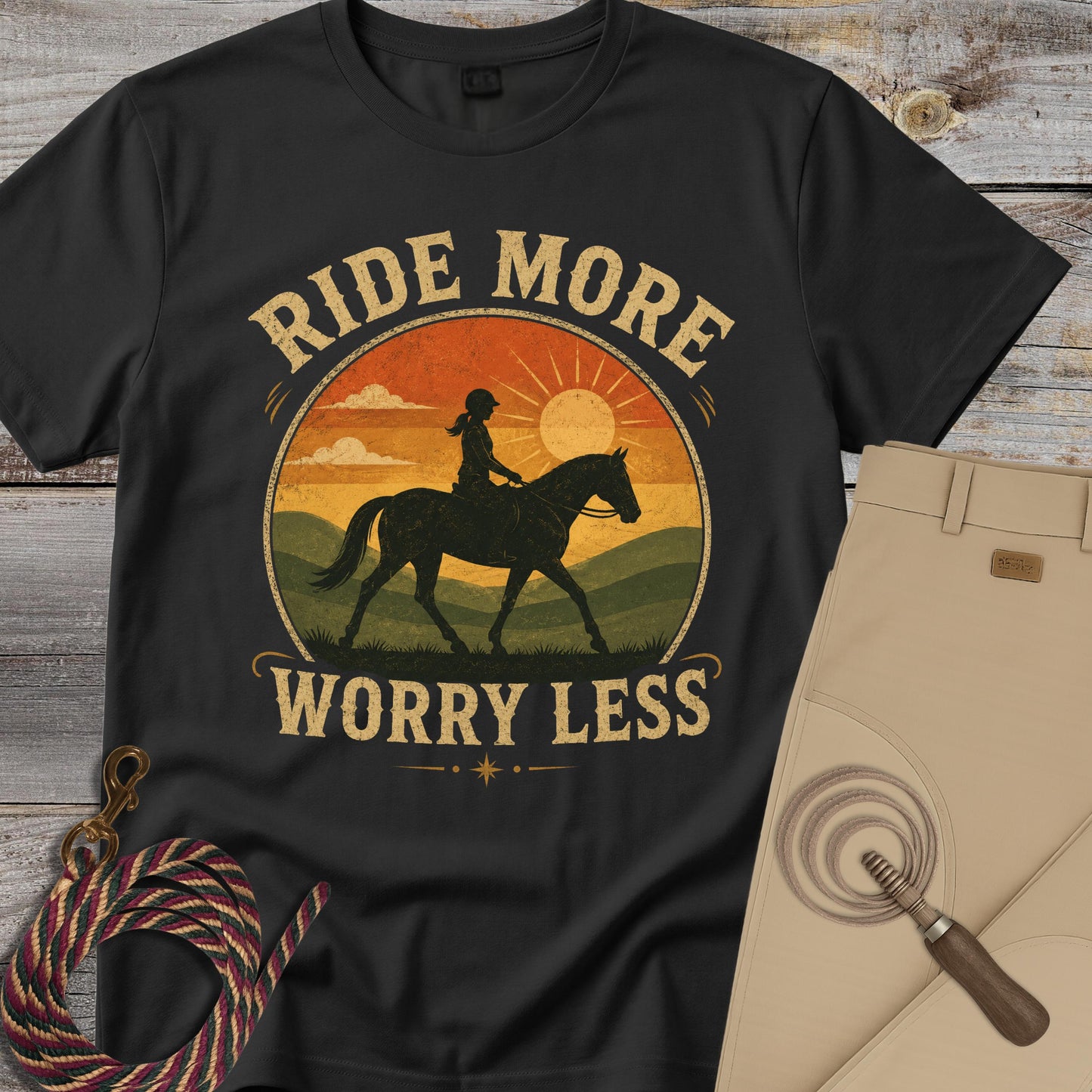 Ride More, Worry Less T-Shirt