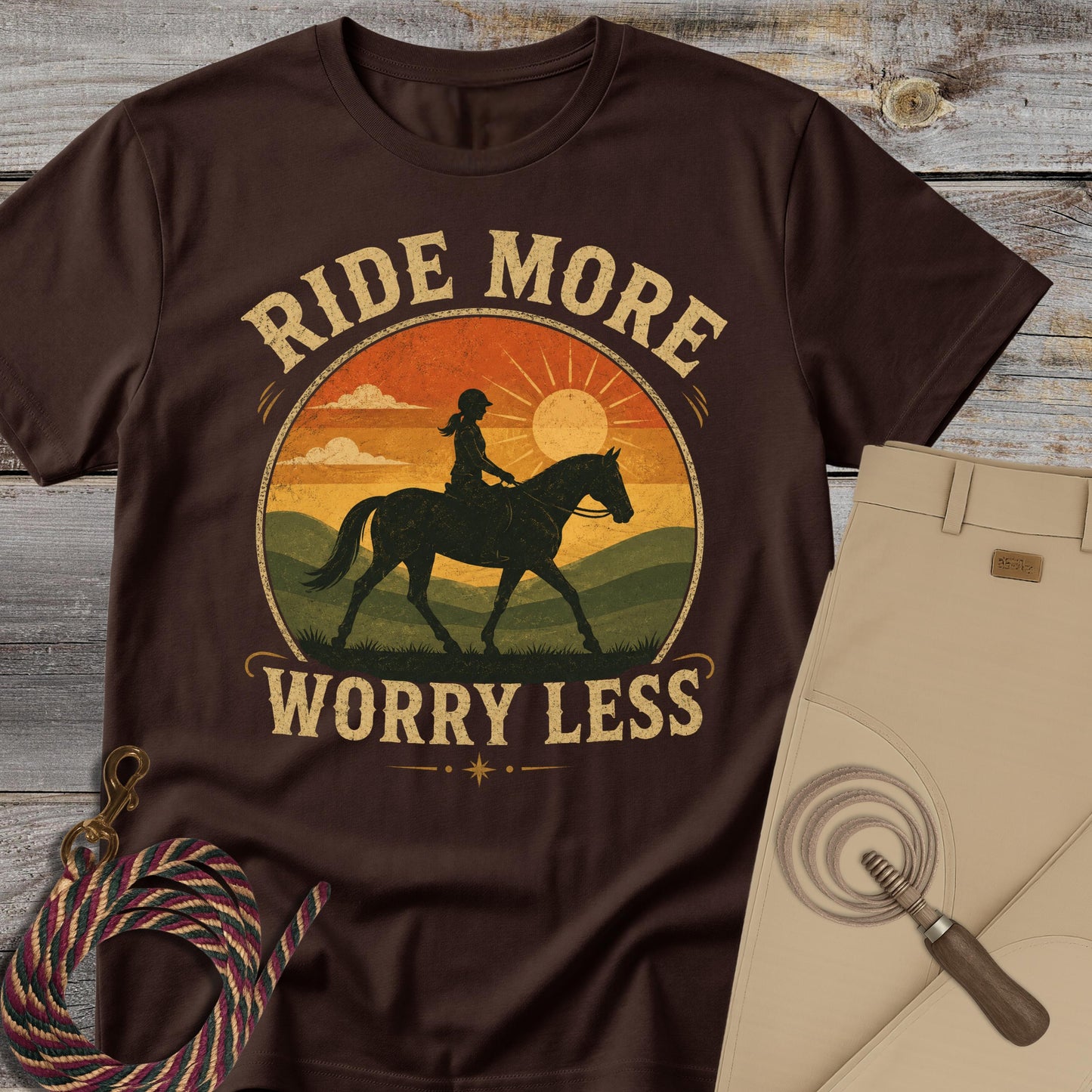 Ride More, Worry Less T-Shirt
