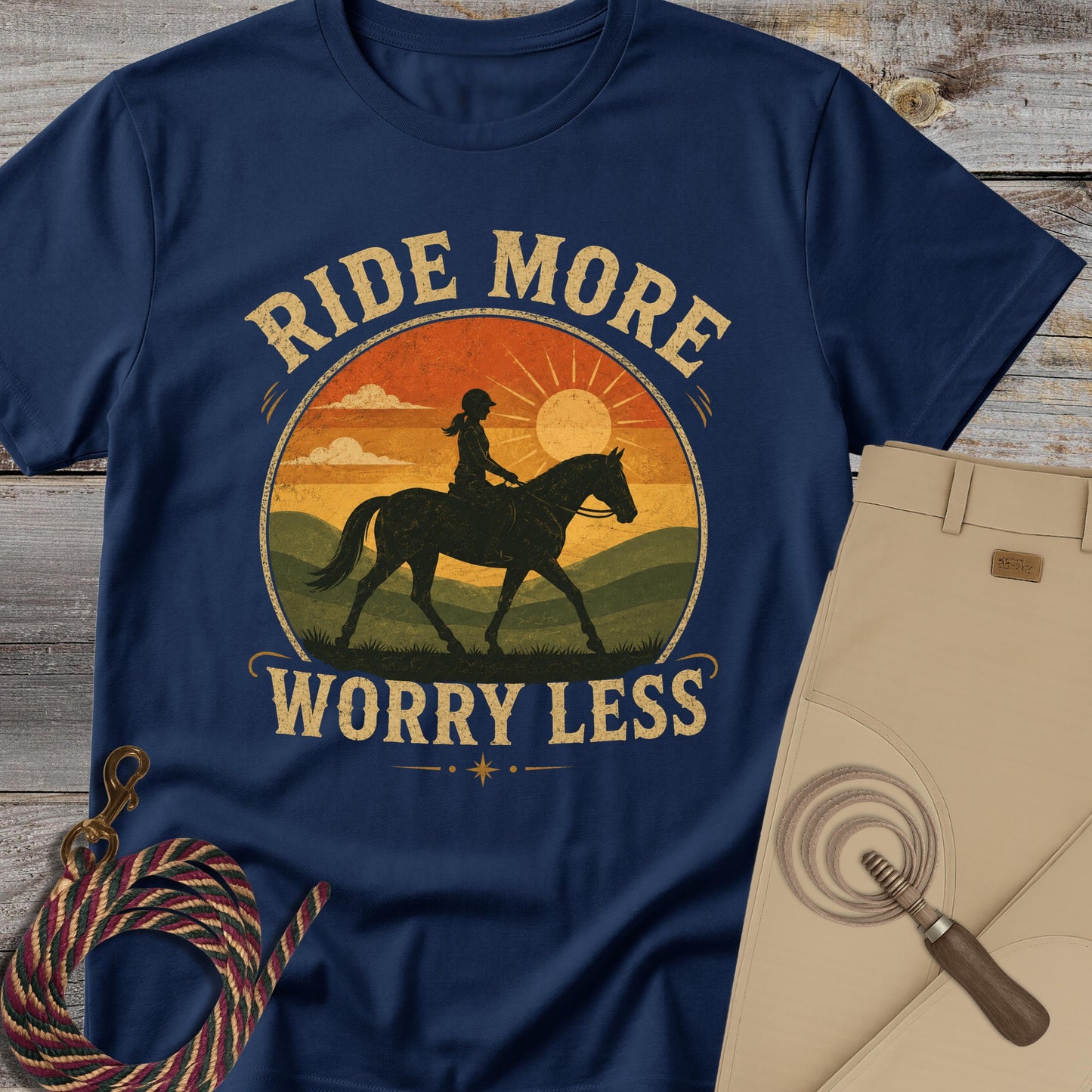 Ride More, Worry Less T-Shirt