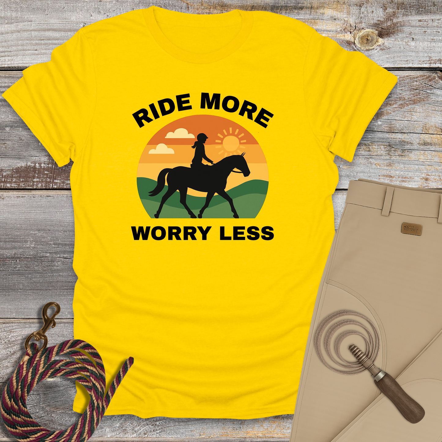 Ride More, Worry Less T-Shirt