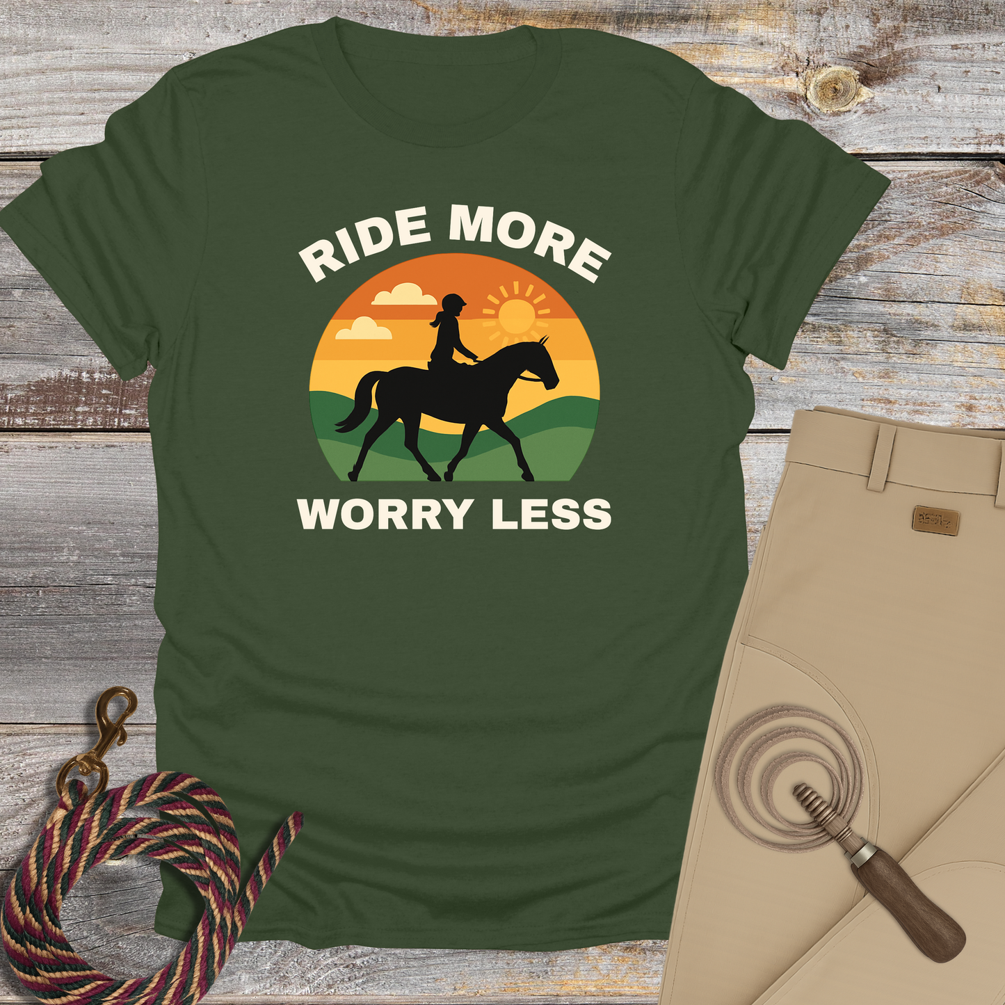 Ride More, Worry Less T-Shirt