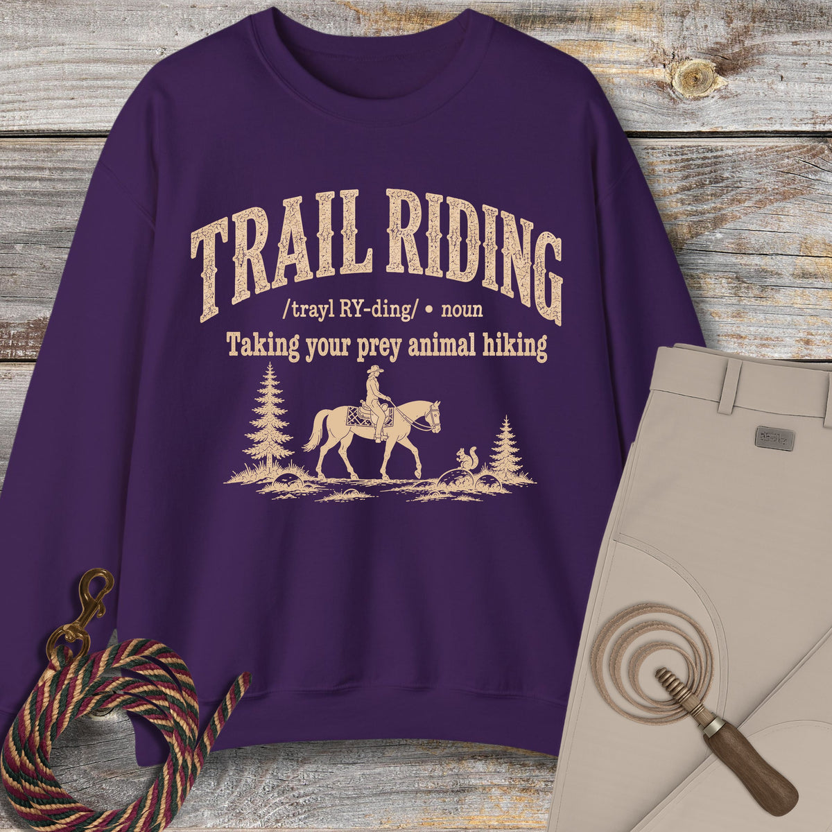 Trail Riding Definition Sweatshirt