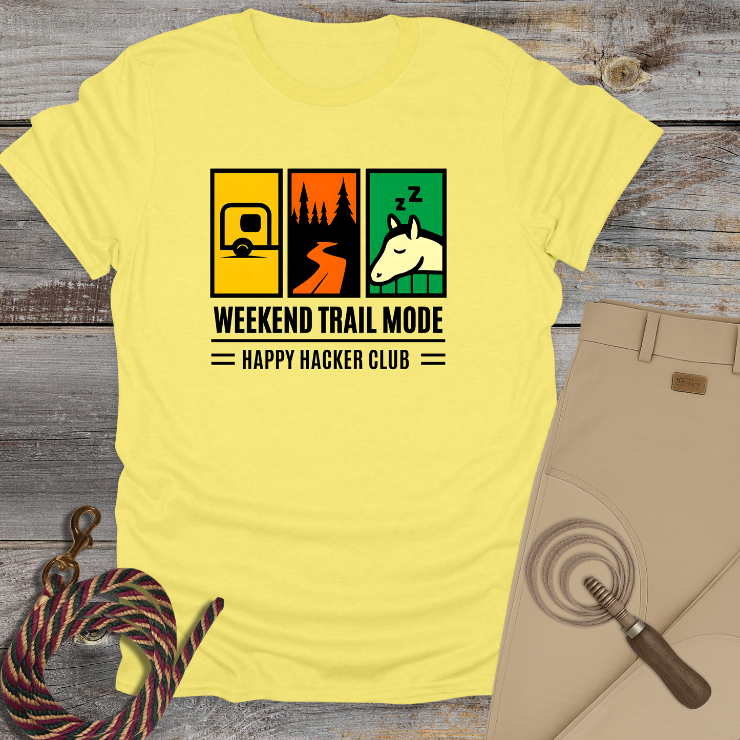Weekend Trail Mode – Happy Hacker Club T-Shirt
