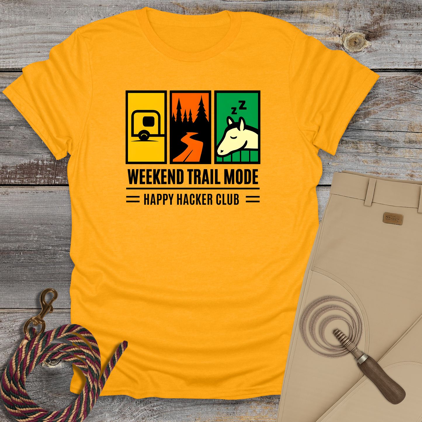 Weekend Trail Mode – Happy Hacker Club T-Shirt