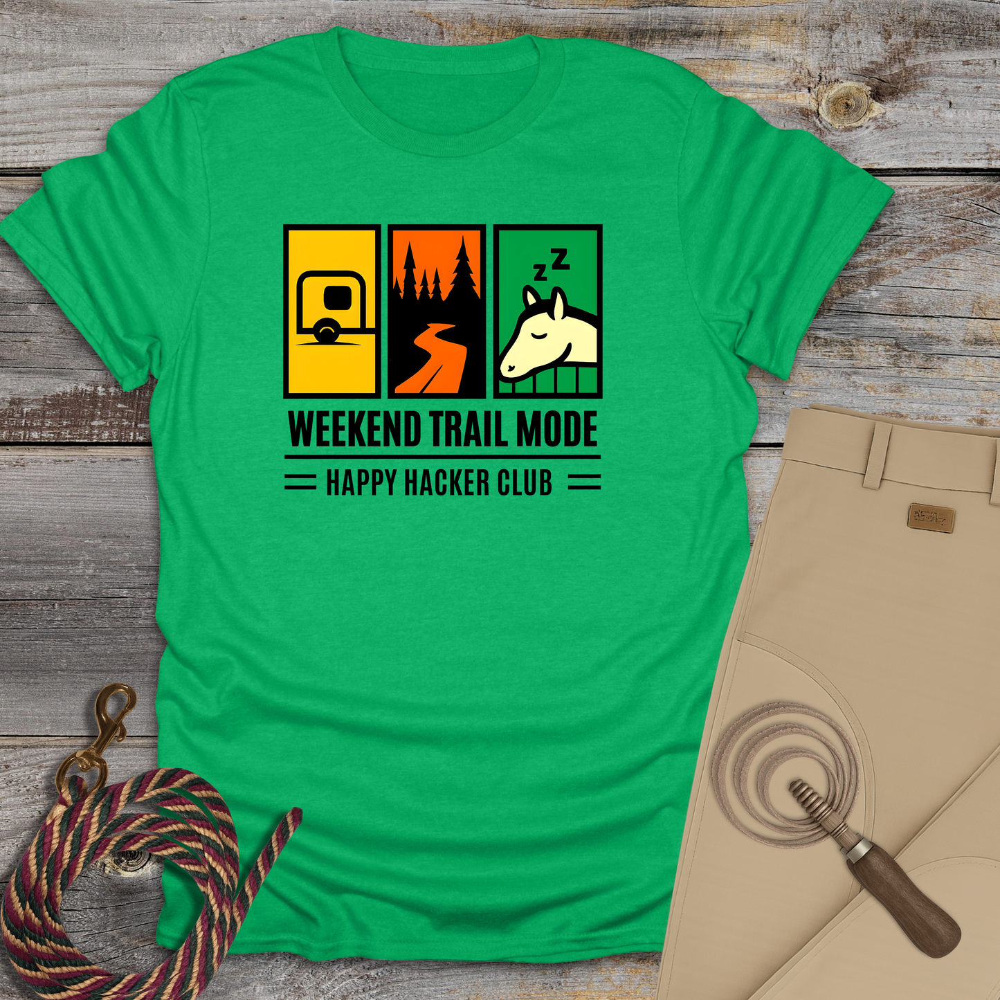 Weekend Trail Mode – Happy Hacker Club T-Shirt
