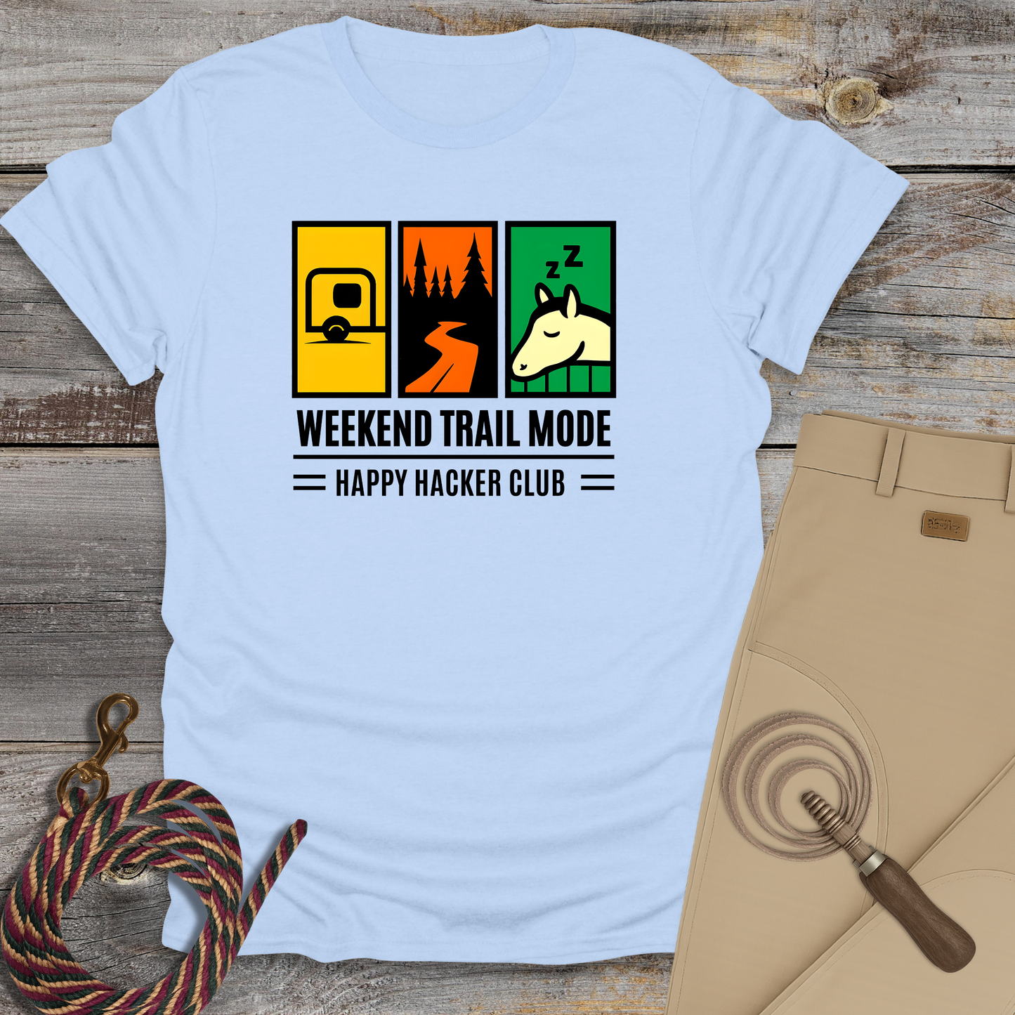 Weekend Trail Mode – Happy Hacker Club T-Shirt